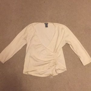 Ann Taylor cream blouse